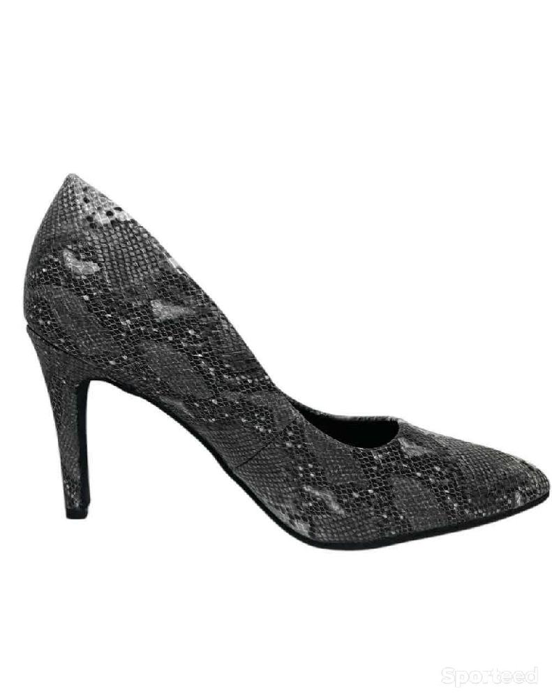 Sportswear - Escarpins Grands Boulevards Gris Python Femme - photo 2