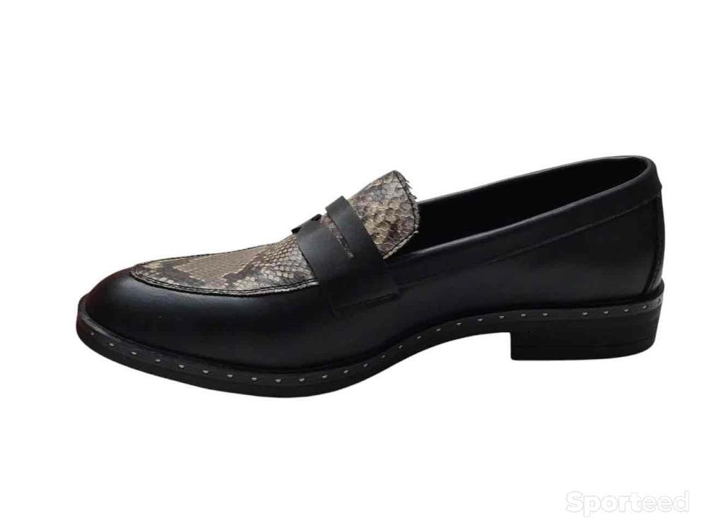 Sportswear - Mocassins Via Donna Python Noir Femme - photo 1