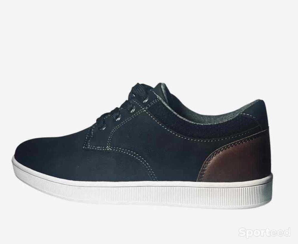 Sportswear - Chaussure Basket Denim Side Bleu Marron Homme - photo 2