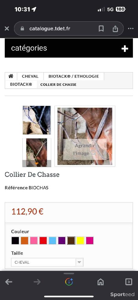 Equitation - Collier de chasse tdet - photo 5