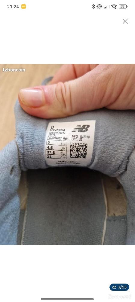 Fitness / Cardio training - New Balance 452 Grises 37,5 | Training - photo 5
