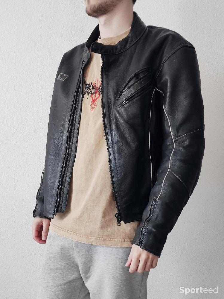 Moto route - Blouson protection moto cuir noir / Universal Moto - 38/M - photo 1