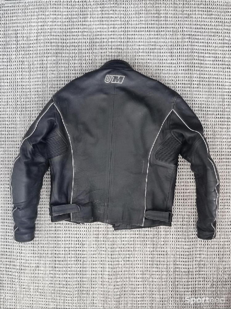 Moto route - Blouson protection moto cuir noir / Universal Moto - 38/M - photo 4