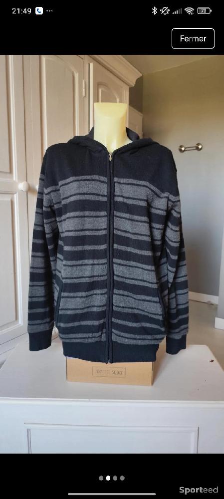 Randonnée / Trek - Veste à capuche épaisse zippée doublée fourrure- demi-saison/hiver - XL - photo 3