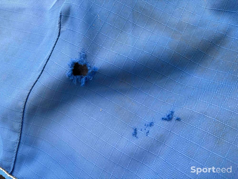 Equitation - Couverture Equitheme bleu imperméable taille 125cm en 100g - photo 3