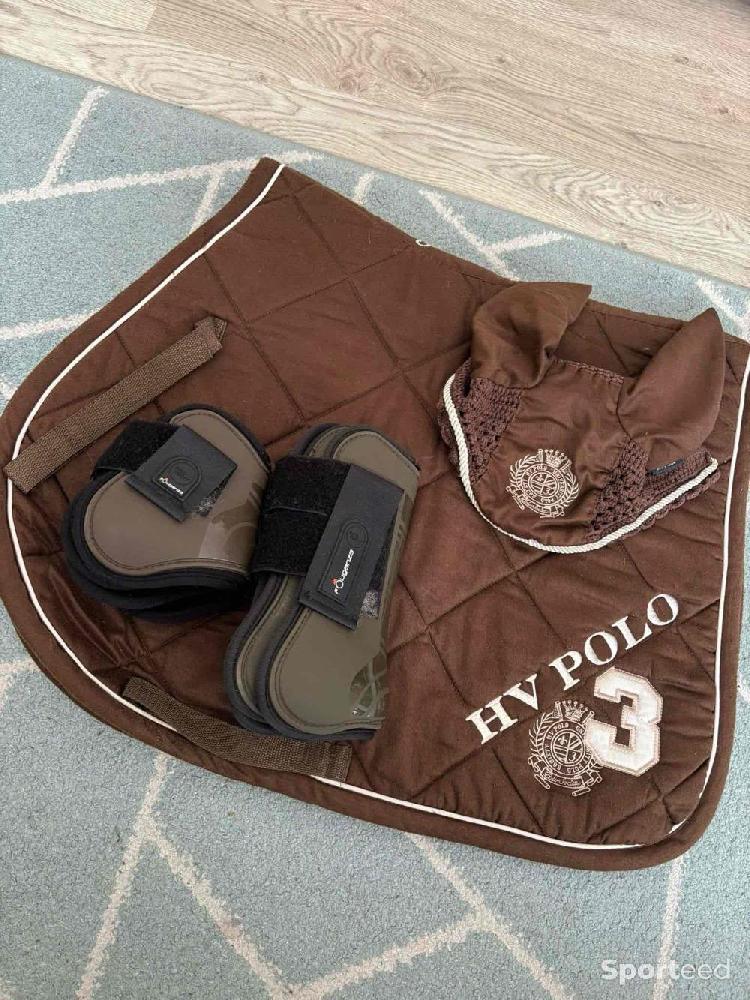 Equitation - Ensemble tapis/bonnet cheval HV polo  - photo 1