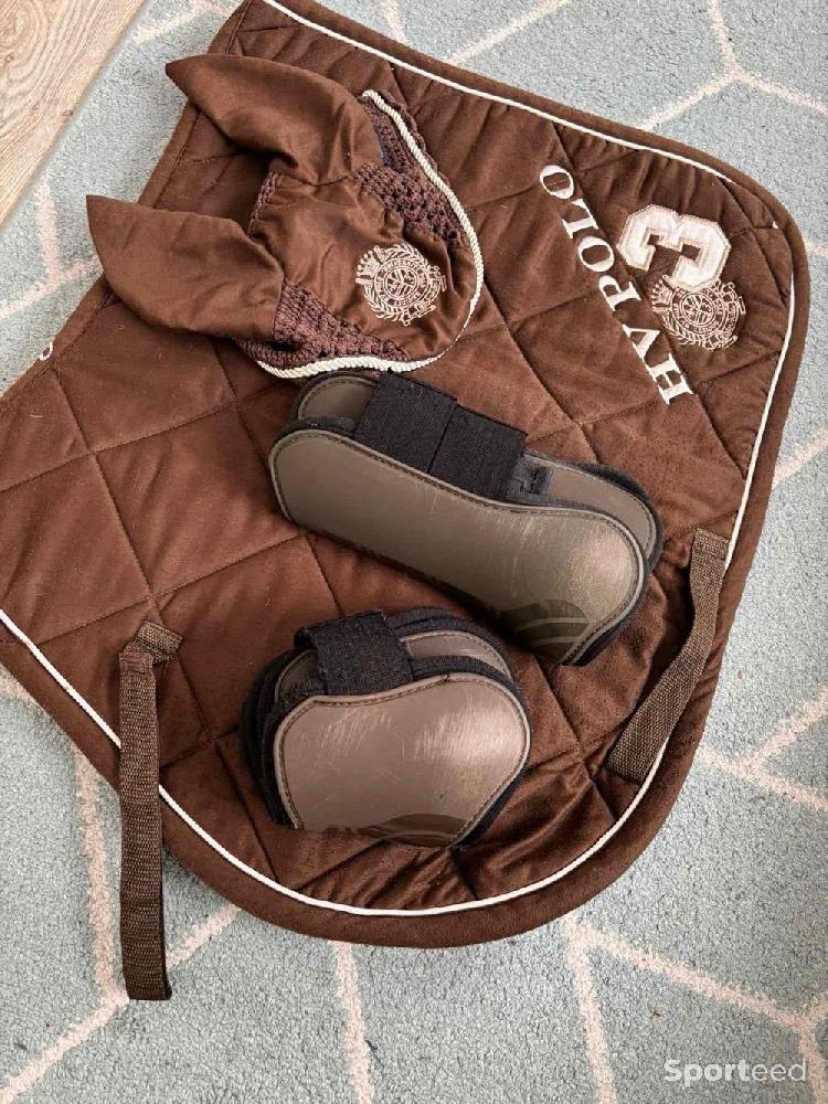 Equitation - Ensemble tapis/bonnet cheval HV polo  - photo 5