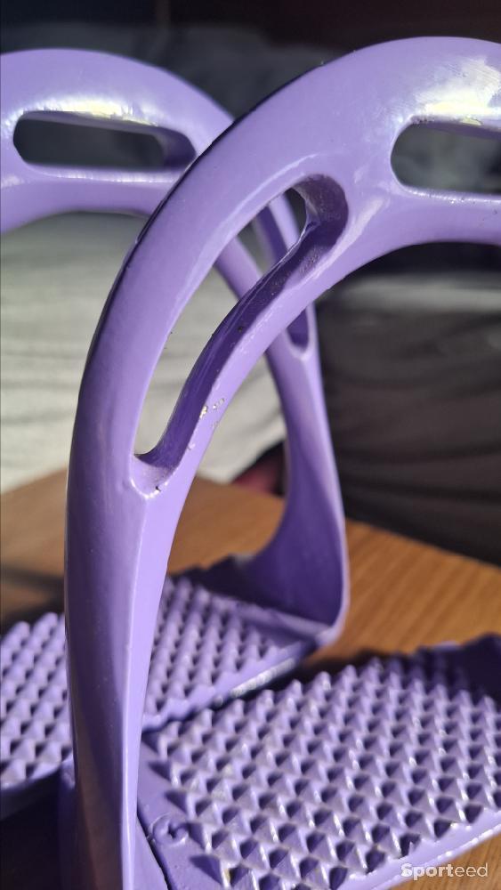 Equitation - Étrier métal violet - photo 2