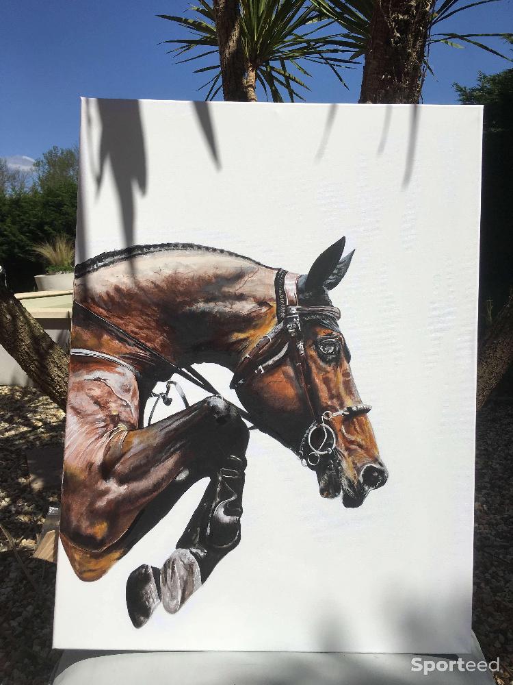 Equitation - Tableau cheval CSO - photo 1