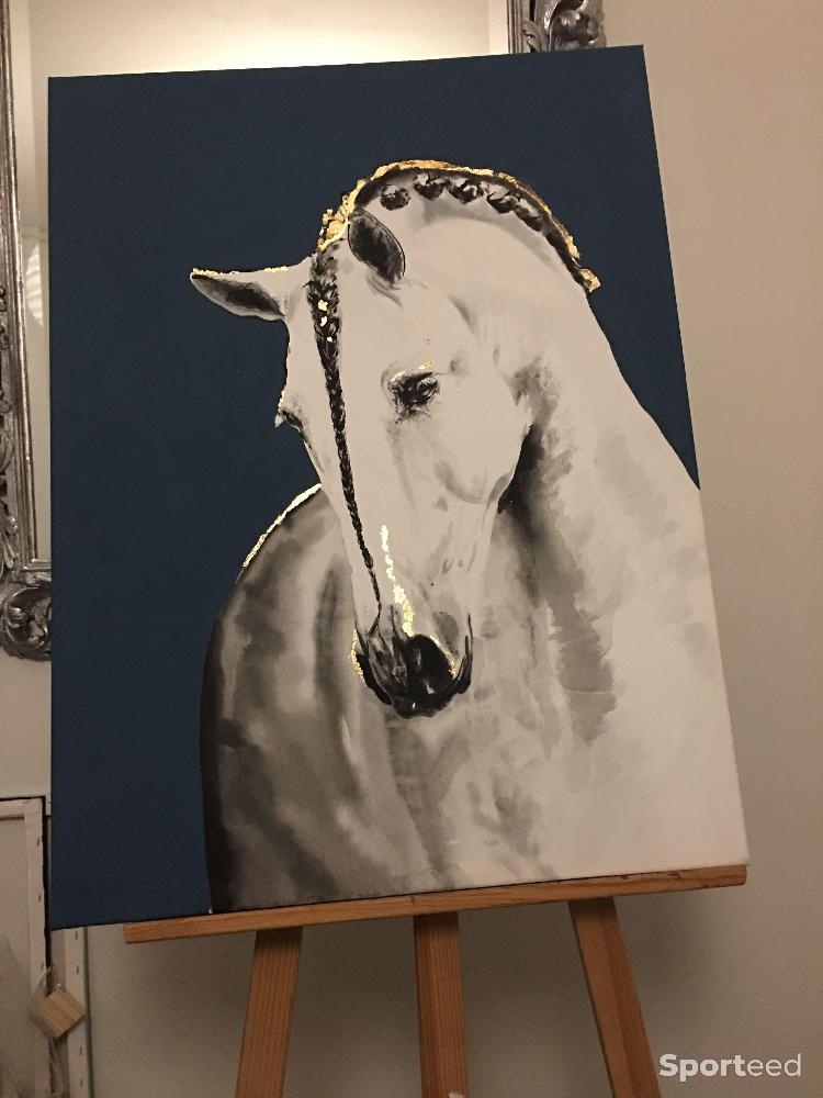 Equitation - Tableau cheval espagnole  - photo 1