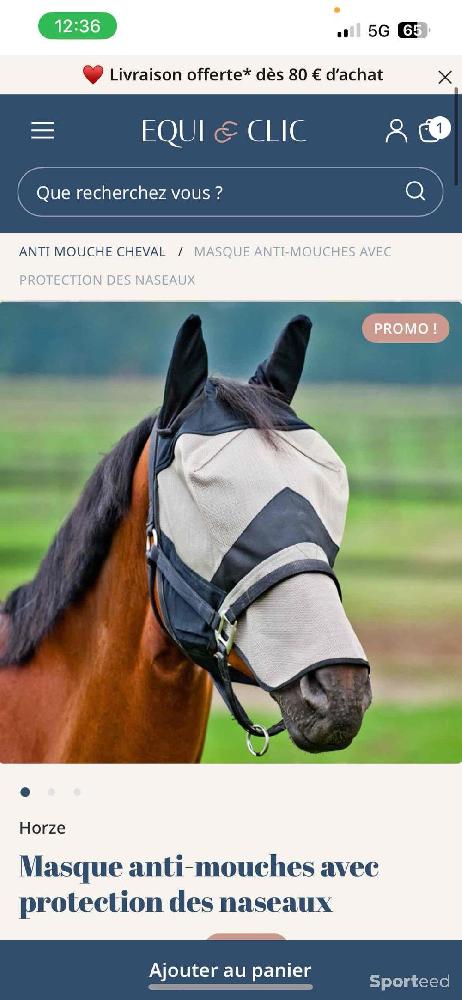 Equitation - Masque à mouche taille cob  - photo 1