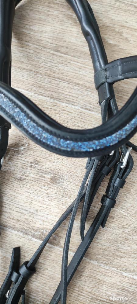 Equitation - Bride de dressage Devoucoux noire taille cob  - photo 3