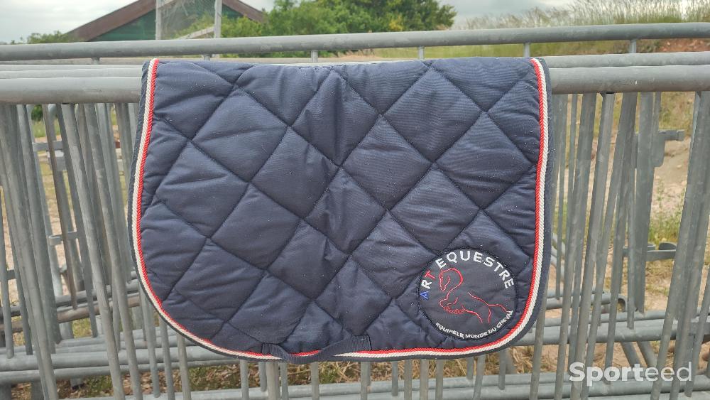 Equitation - Tapis de selle Art Équestre bleu marine  - photo 1