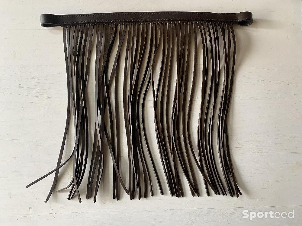 Equitation - Frontal anti-mouches cuir marron - photo 1