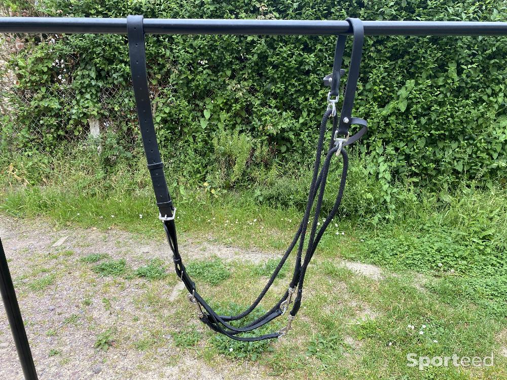 Equitation - Gogue cuir noir Cheval - photo 1