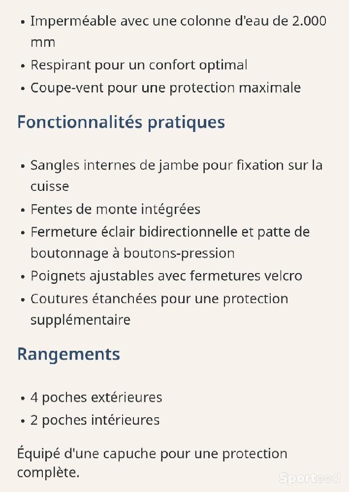 Equitation - Imperméable randonnée marque HKM - photo 3