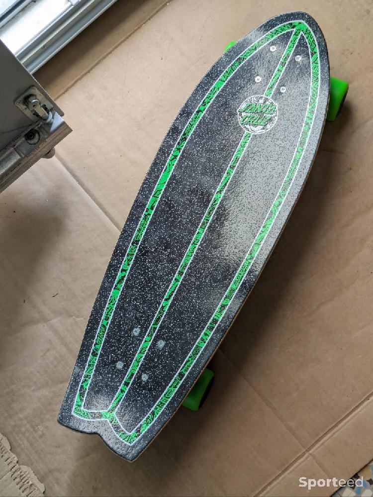 Skateboard / Longboard - Santa Cruz Flier Collage Dot Shark Cruiser 8.8' x 27.7' - photo 3