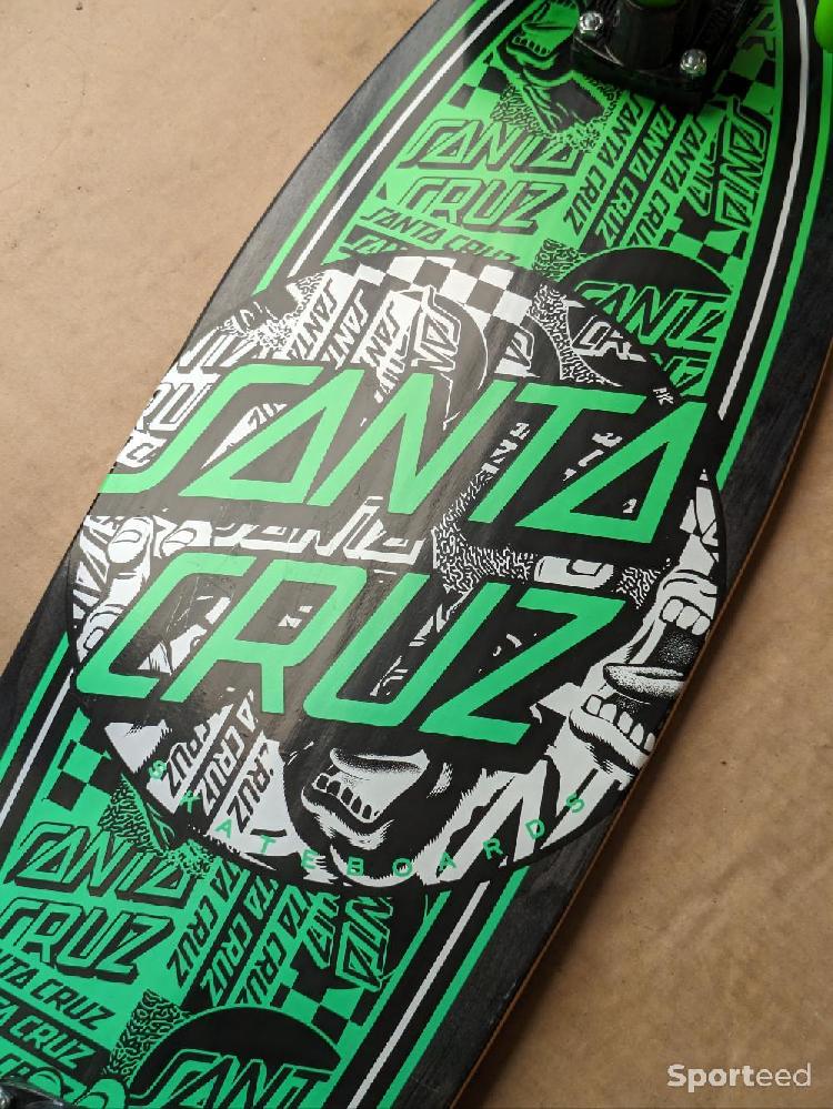 Skateboard / Longboard - Santa Cruz Flier Collage Dot Shark Cruiser 8.8' x 27.7' - photo 5