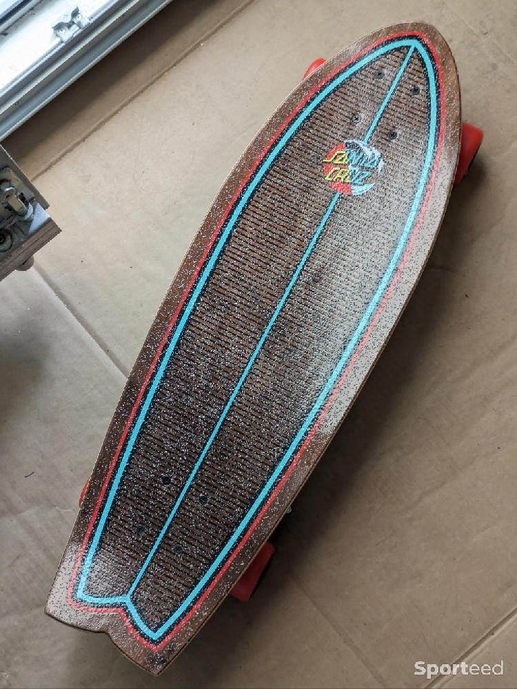 Skateboard / Longboard - Santa Cruz Classic Wave Splice Shark Cruiser 8.8' x 27.7' - photo 3