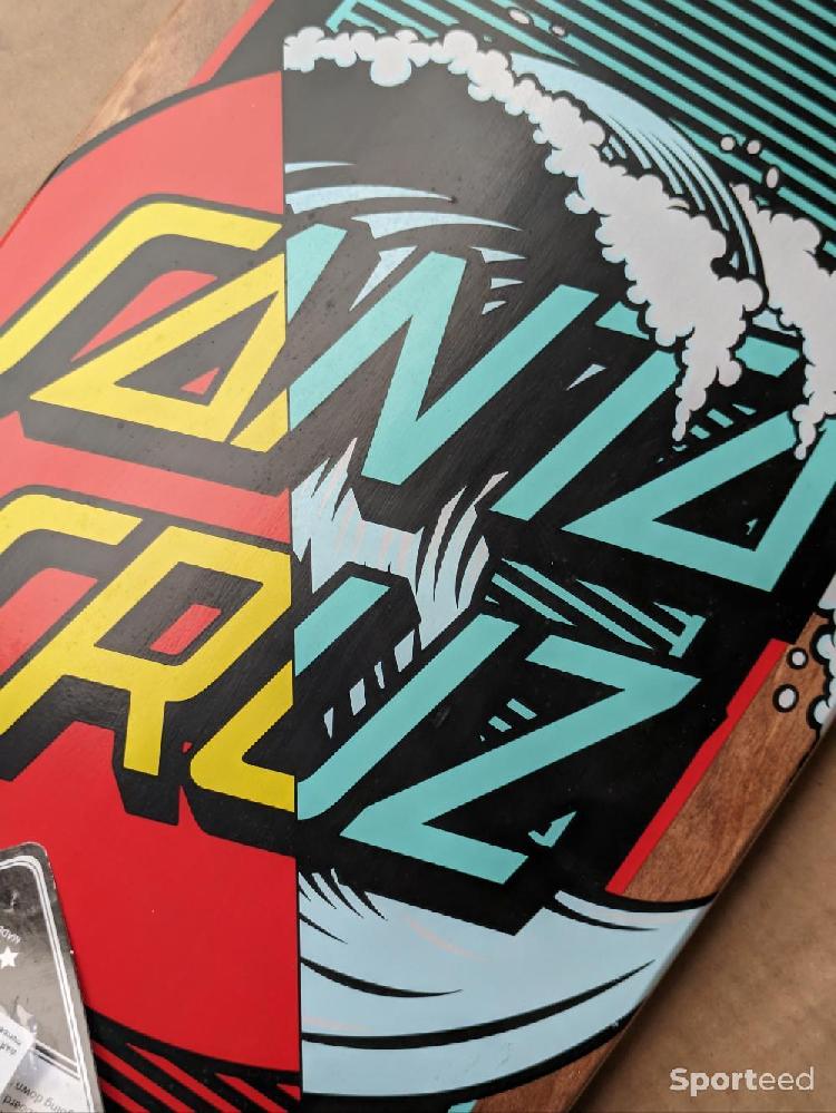 Skateboard / Longboard - Santa Cruz Classic Wave Splice Shark Cruiser 8.8' x 27.7' - photo 4