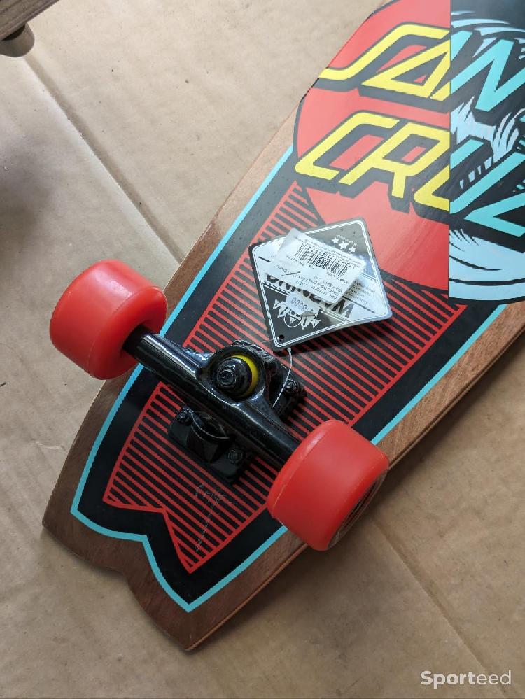Skateboard / Longboard - Santa Cruz Classic Wave Splice Shark Cruiser 8.8' x 27.7' - photo 5