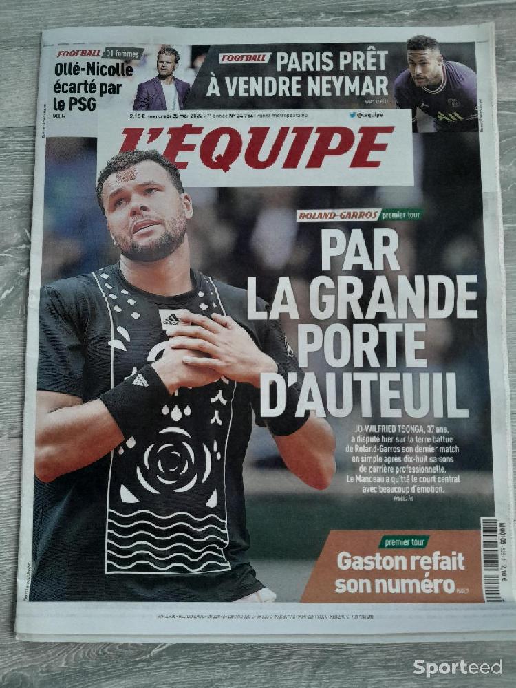 Librairie du sportif - Journal l'equipe, Roland Garros  - photo 1