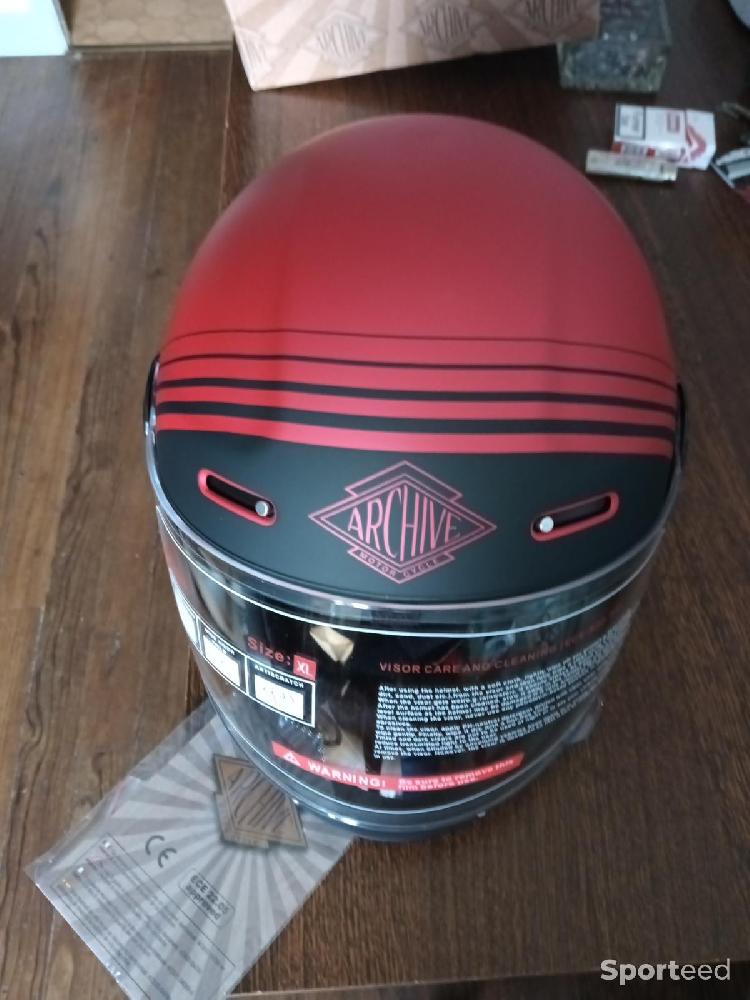 Moto route - Casque intégral Archive Vintage taille Xl rouge - photo 1
