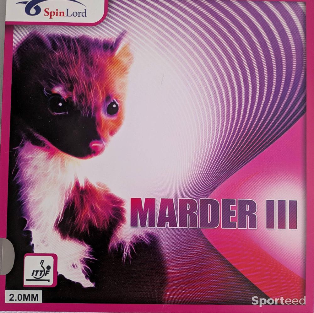 Tennis de table - SpinLord Marder III noir 2 mm – excellent état, quasi neuf - photo 1
