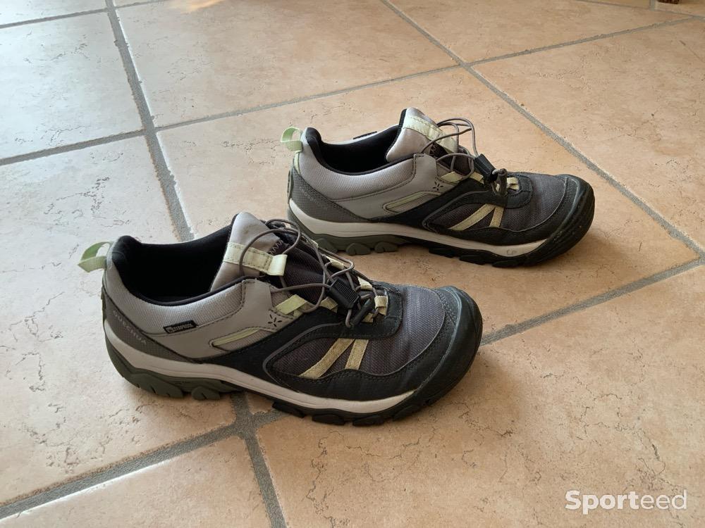 Randonnée / Trek - Chaussures imperméables de randonnée Quechua enfant avec lacet - CROSSROCK grise - T37 - photo 1