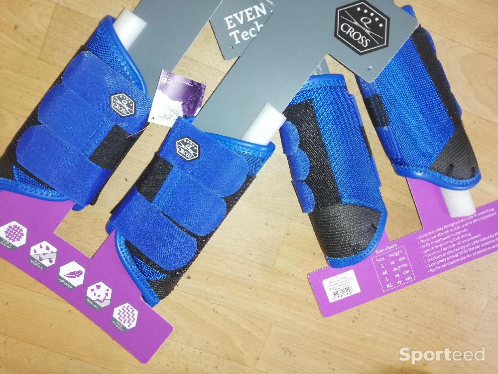 Equitation - ensemble guetres cross QHP couleur bleu cobalt - photo 1