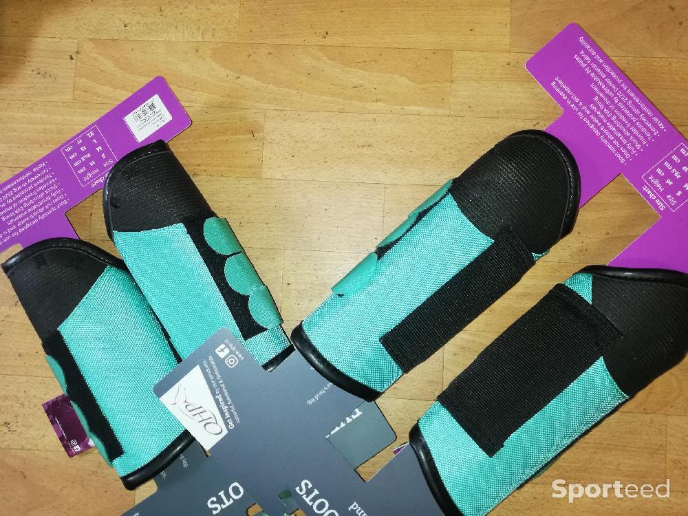 Equitation - ensemble guetres cross QHP couleur mint green (vert menthe) - photo 2