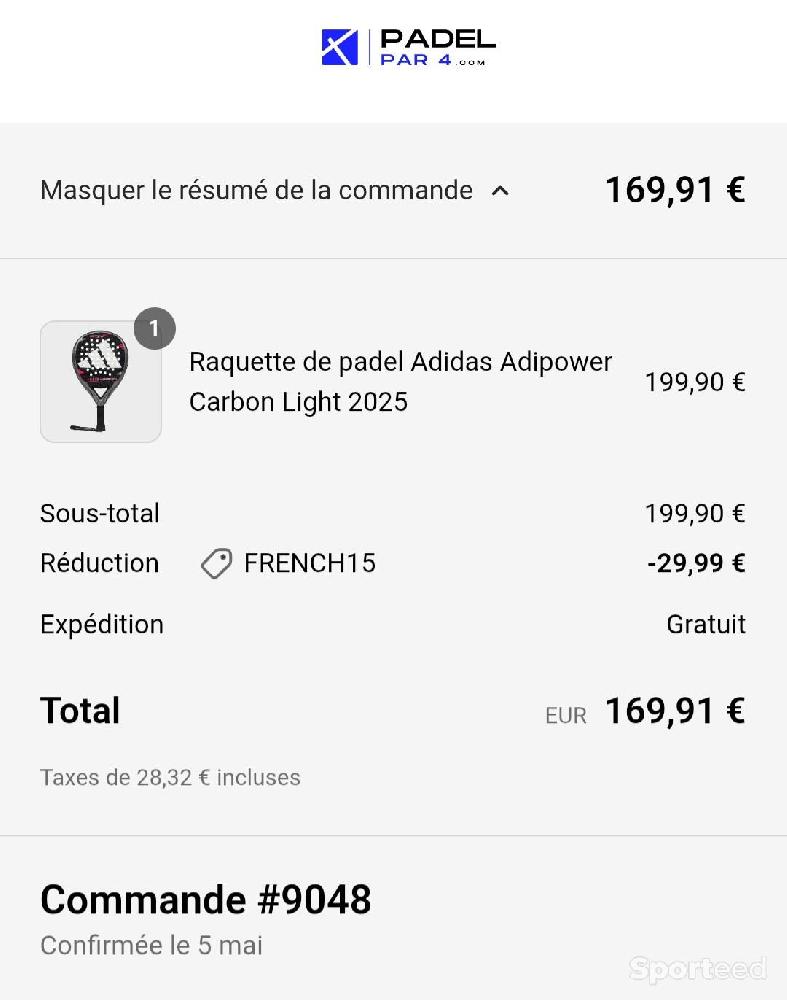 Padel - Raquette padel Adidas Adipower 2025 - photo 1
