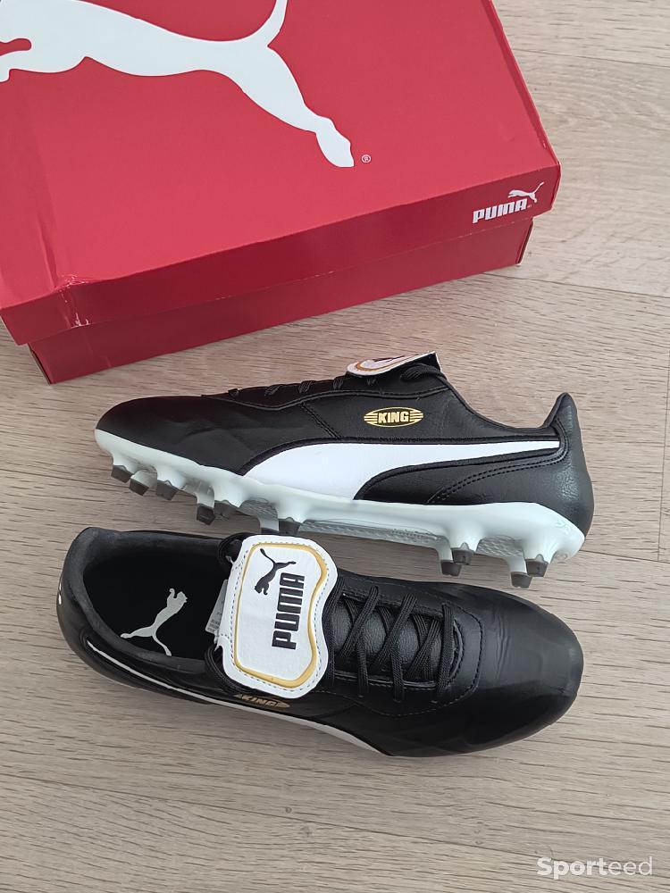 Football - Chaussures crampons Puma king noir neuves taille 41  - photo 3