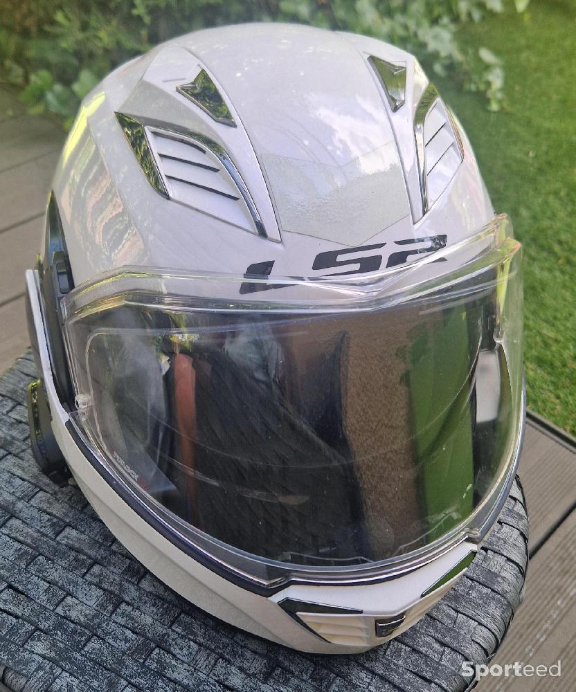 Moto route - Casque moto modulable LS2 + Visière neuve +Intercom Sena.  - photo 1