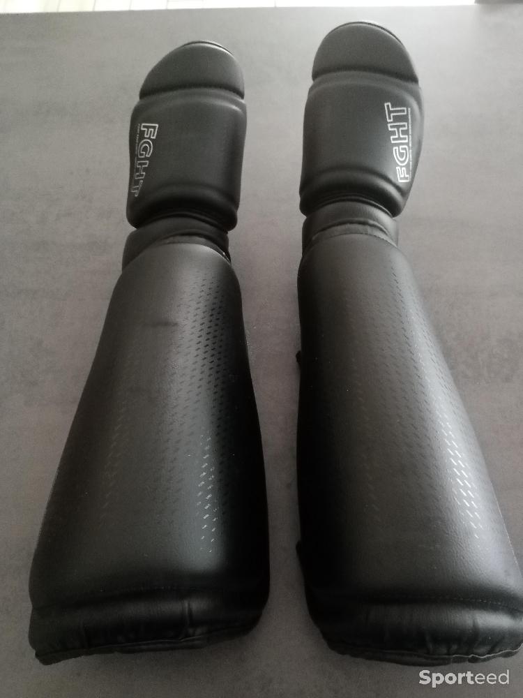 Boxes - Protège tibias-pieds de muay-thai, kick-boxing et mma adulte - photo 2