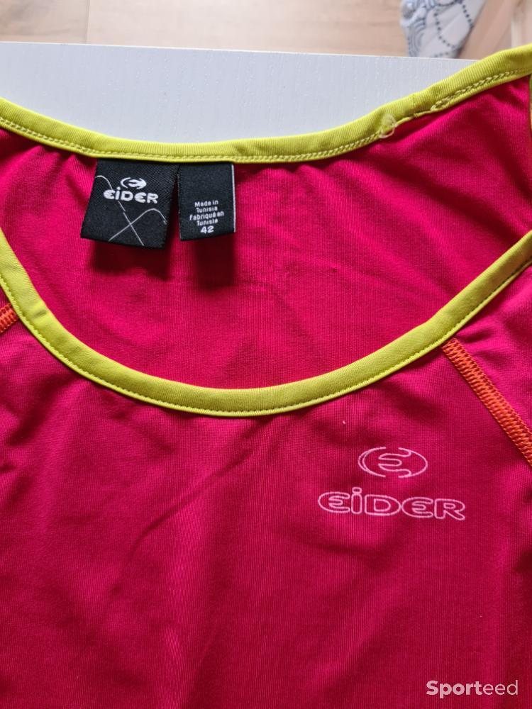 Sportswear - Lot de deux tops Eider T42 mauve/fuchsia  - photo 3