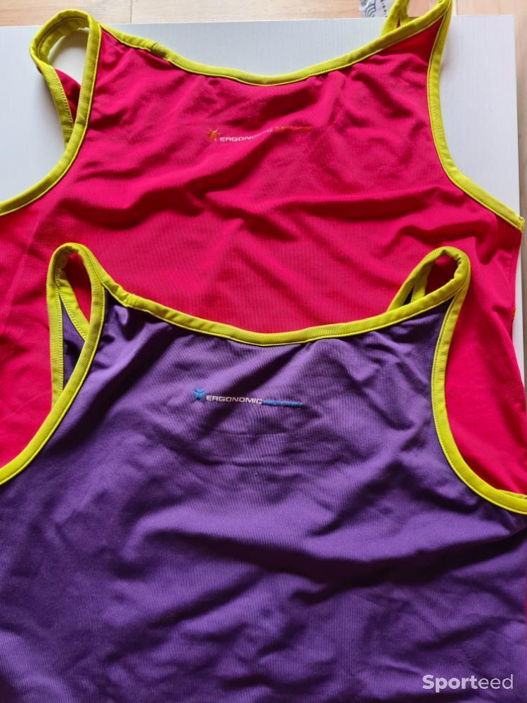 Sportswear - Lot de deux tops Eider T42 mauve/fuchsia  - photo 5