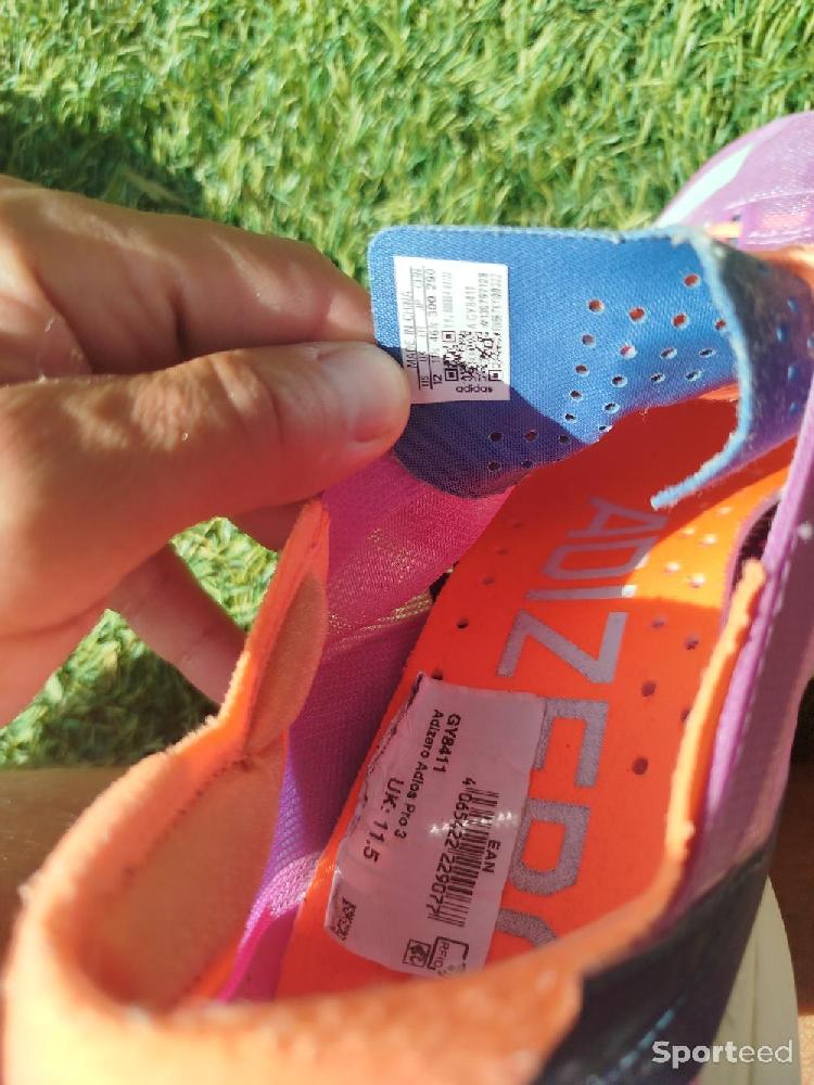 Course à pied route - Adidas adizero adios pro 3 pointure 46.5 - photo 3