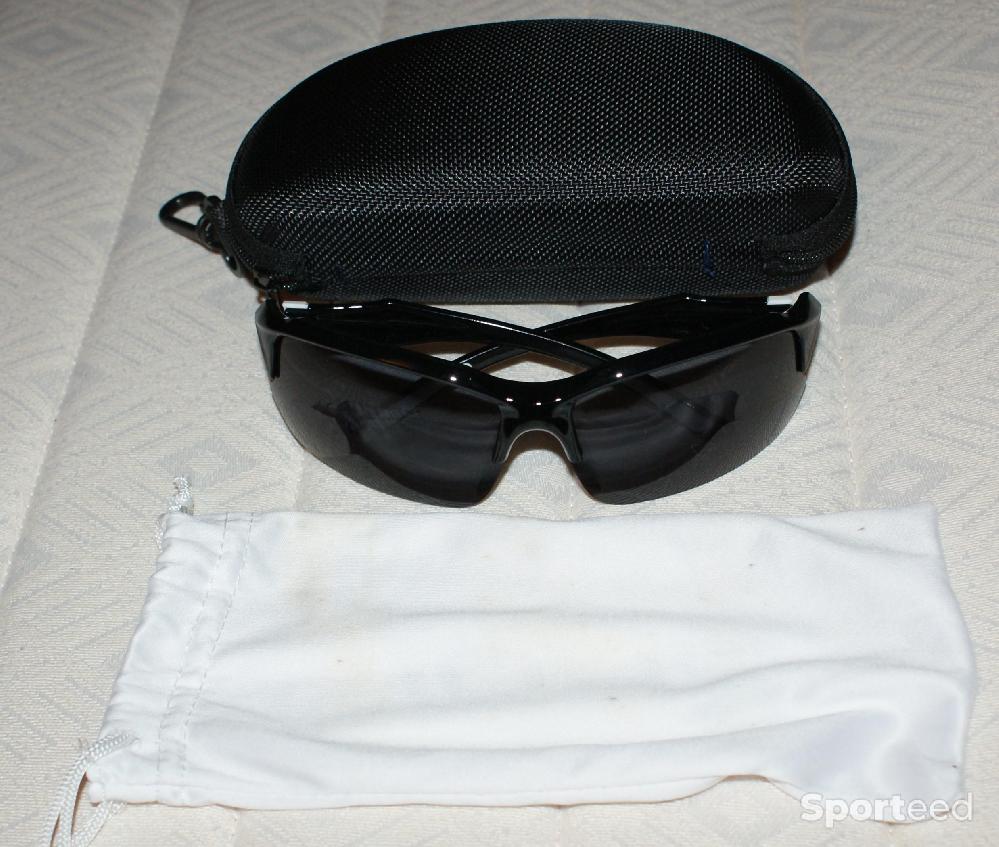 Vélo route - Lunette de sport - noires et blanches - sans marque - photo 1