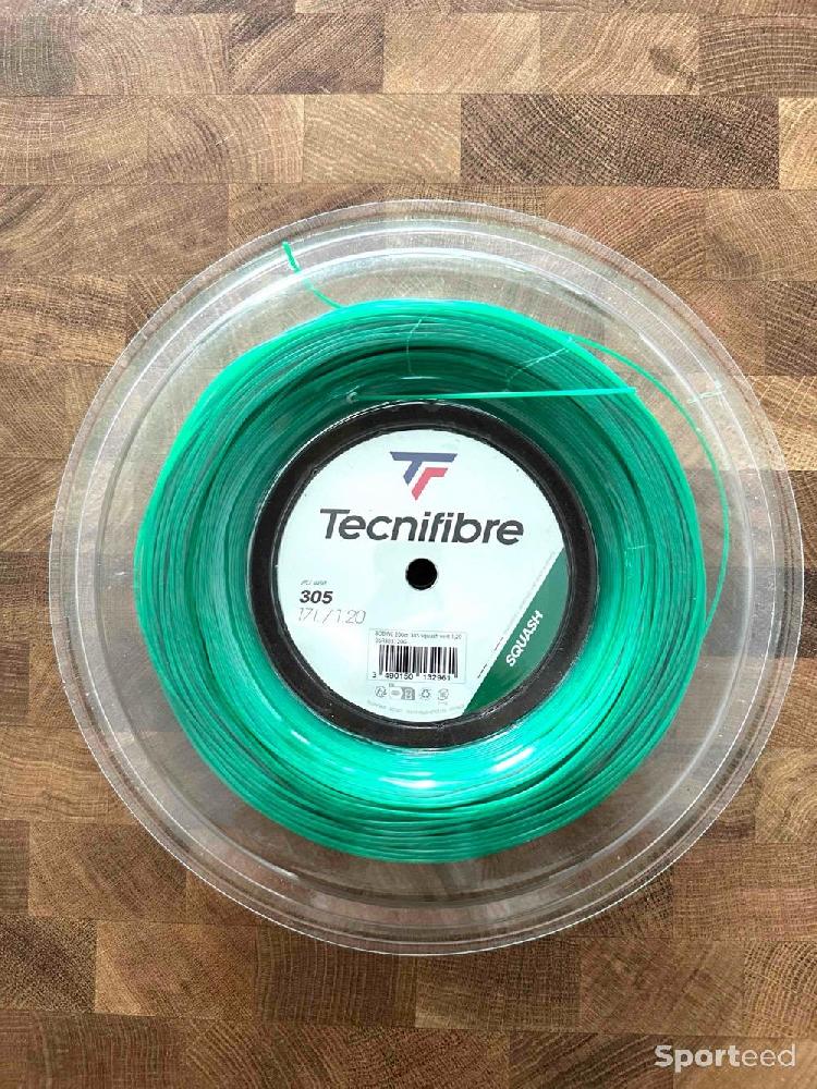 Squash - Bobine neuve cordage squash Tecnifibre 305 vert Green 1.20 - photo 2