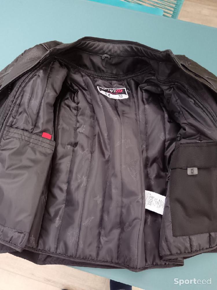 Moto route - Blouson moto cuir DMP taille 40 - photo 3