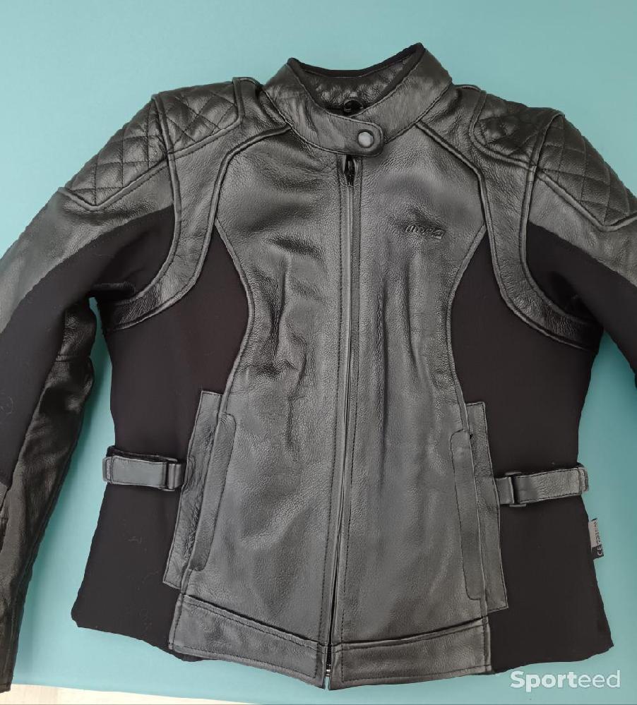 Moto route - Blouson moto cuir DMP taille 40 - photo 1