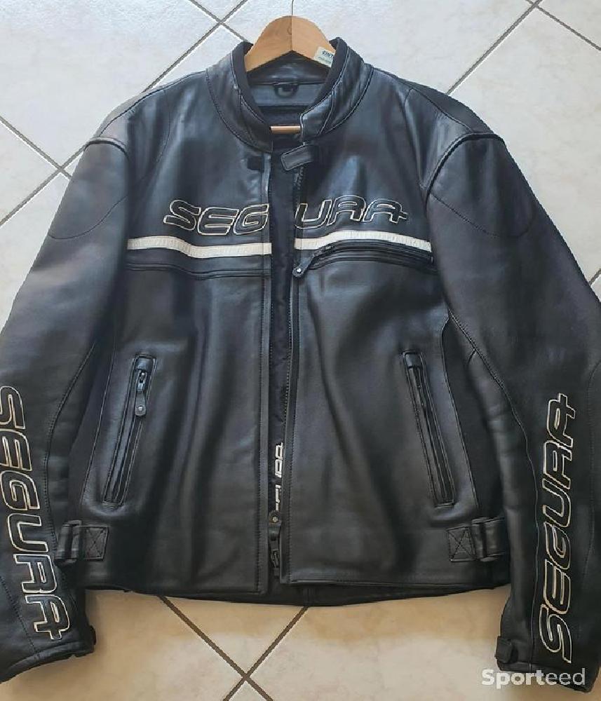 Moto route - Blouson cuir moto noir Segura taille XL - photo 1