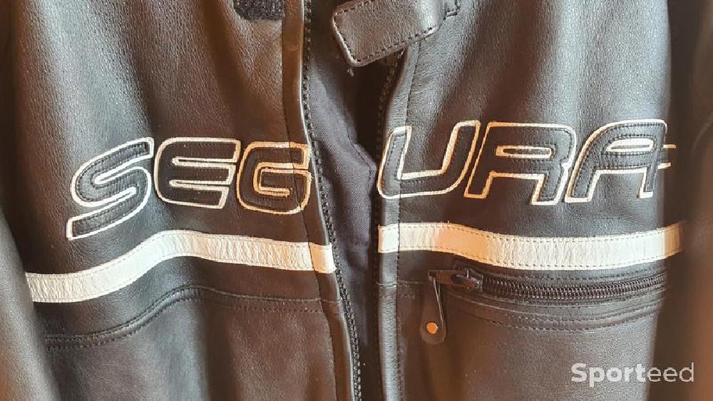Moto route - Blouson cuir moto noir Segura taille XL - photo 5