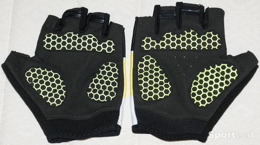 Vélo BMX freestyle / race - Gants courts vélo été - team' lotto jumbo' - taille xl - jaune/noir - photo 2