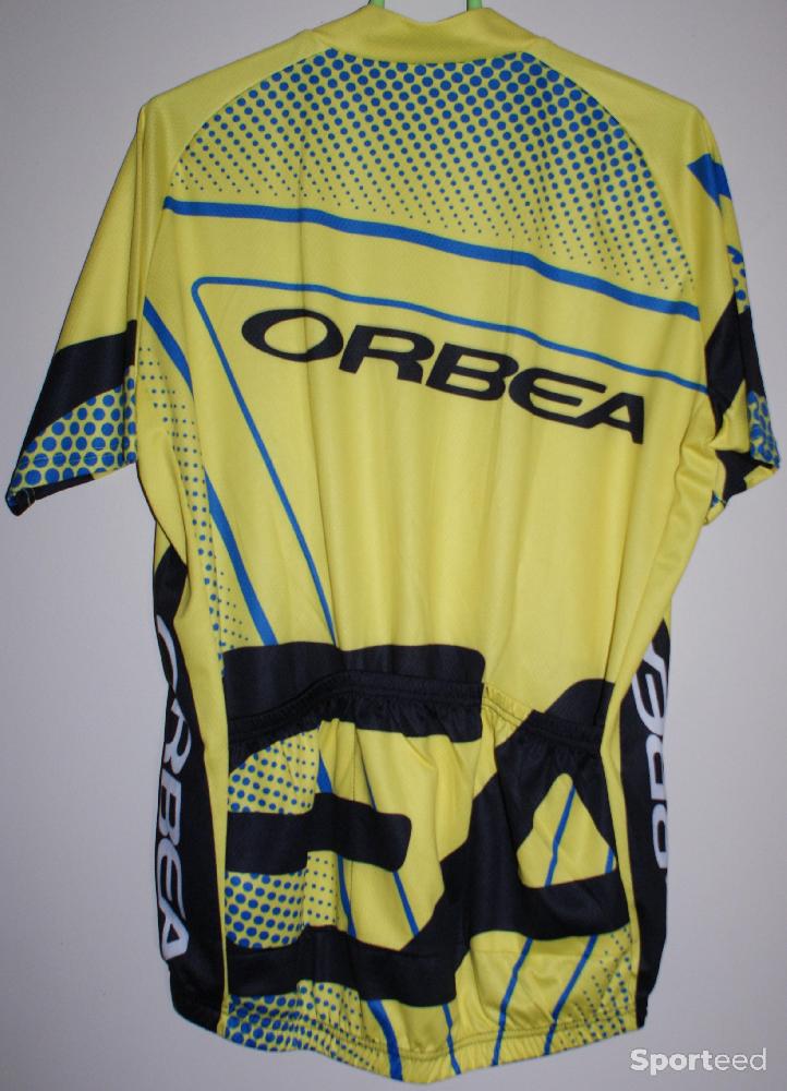 Vélo tout terrain - VTT - Maillot vélo été manches courtes - team 'ORBEA' - homme - taille 2xl - jaune/noir - photo 2