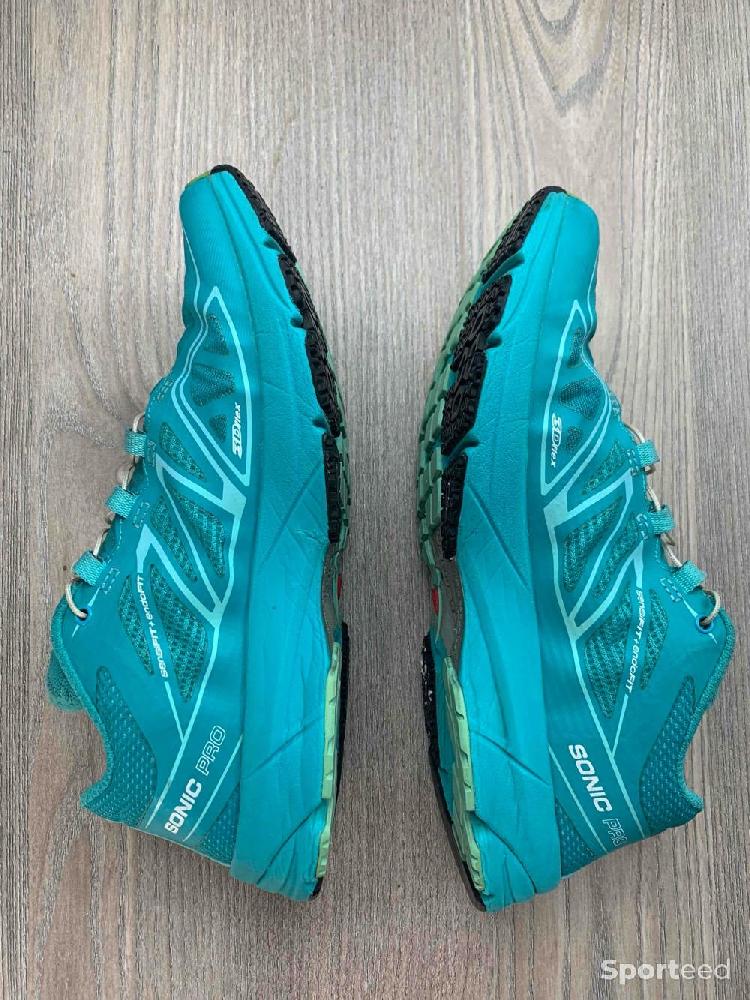 Course à pied route - Salomon Sonic Pro - Taille 38 2/3 Bon état femme - photo 4