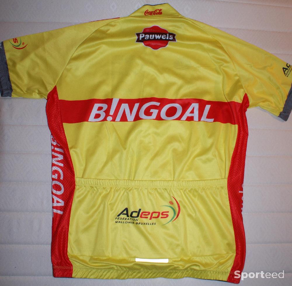 Vélo tout terrain - VTT - Maillot vélo été manches courtes - team 'BINGOAL' - homme - taille 2xl - jaune/rouge - photo 2