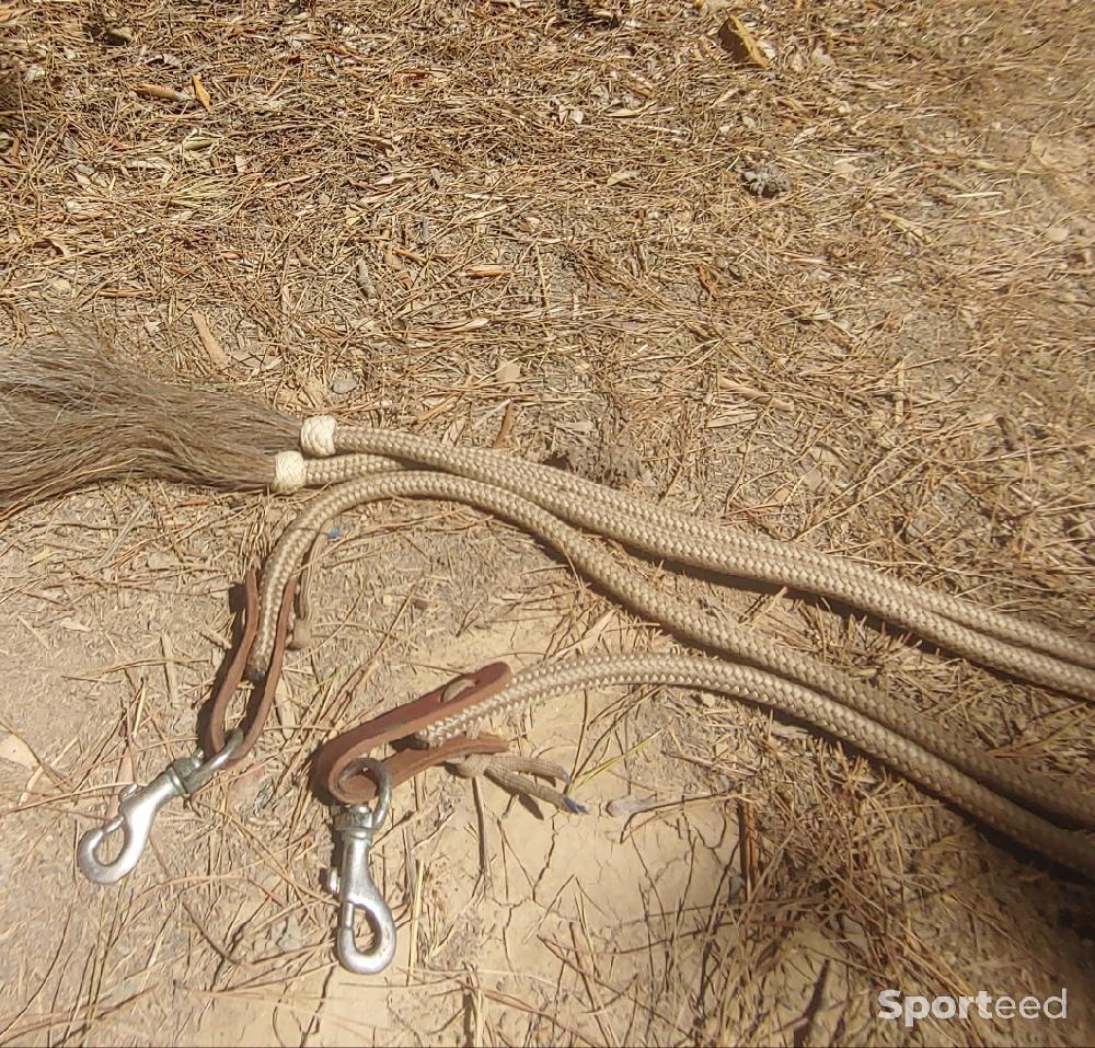 Equitation - Renes ouvertes en crins de cheval - photo 2