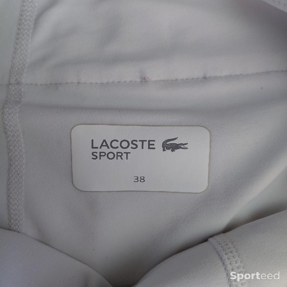 Golf - Jupe de tennis Lacoste Sport blanche – taille 38 (convient 36) - photo 5